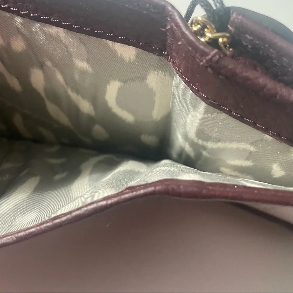 Aimee Kestenberg Zip It Up Trifold Leather Wallet in True Plum - Picture 8 of 13